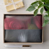 Corgi Welppy in rote Rosen Seidenpapier (Geschenk)