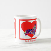 Corgi Welsh Dog Red Valentine's Day Heart Kaffeetasse (VorderseiteRechts)