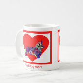 Corgi Welsh Dog Red Valentine's Day Heart Kaffeetasse (Vorderseite Links)