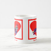 Corgi Welsh Dog Red Valentine's Day Heart Kaffeetasse (Mittel)