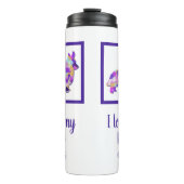 Corgi Welsh Niedlich Dog Silhouette PurplePY&B Thermosbecher (Vorderseite)