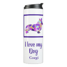 Corgi Welsh Niedlich Dog Silhouette PurplePY&B