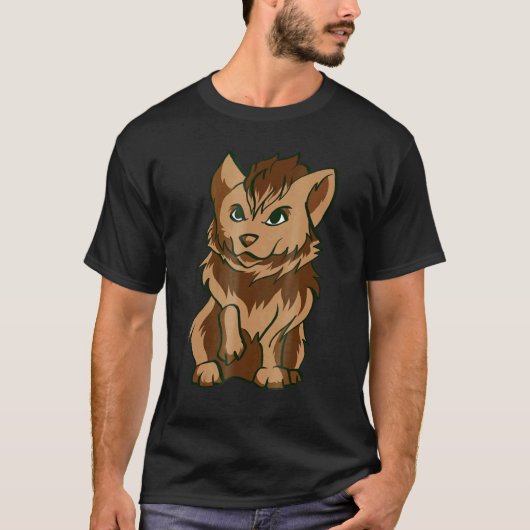 Corgi-Werwolf Süßer Wolf Halloween T-Shirt (Vorderseite)