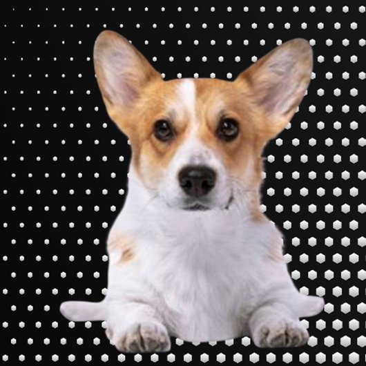 Corgi white dots golf headcover