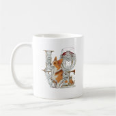 Corgi Wine Glass Made LIEBE Word Kaffeetasse (Links)