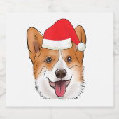 Corgi Wine Sticker Funny Novelty Geschenk Schaumweinetikett (Einzelnes Label)