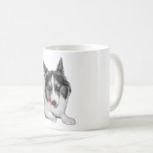 Corgi Wink in Rot Kaffeetasse (VorderseiteRechts)
