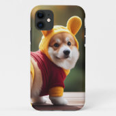 Corgi Winnie the Pooh V2 iPhone Case (Rückseite)