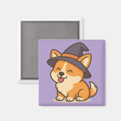 Corgi Witch Mags | Niedliche Zauberküche Magnet (Vorderseite/Rückseite)
