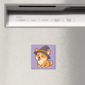 Corgi Witch Mags | Niedliche Zauberküche Magnet (In Situ (Geschirrspüler))