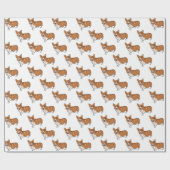 Corgi Wrapping Paper Geschenkpapier (Flach)