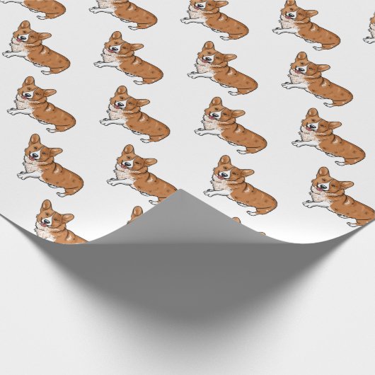 Corgi Wrapping Paper Geschenkpapier (Ecke)
