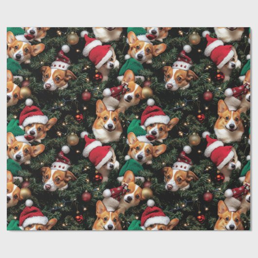 Corgi Wrapping Paper Geschenkpapier (Flach)