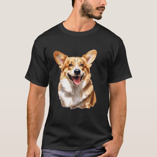 Corgi x Pembroke Welsh Corgi Dog T-Shirt (Vorderseite)
