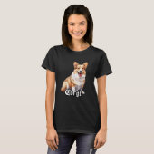 Corgi x Welsh Corgi Hund T-Shirt (Vorne ganz)