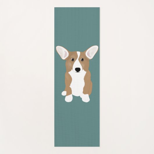 Corgi Yoga Mat Yogamatte (Vorderseite)