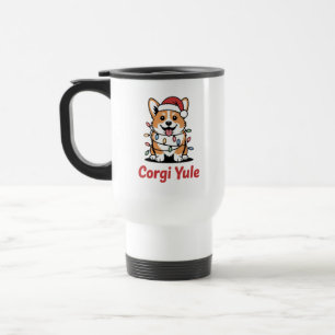 Corgi Yule Lustiges Weihnachten Kawaii Corgi Hunde Reisebecher