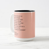 Corgi, Zitat Tasha Tudor, Zweifarbige Tasse (Vorderseite Links)