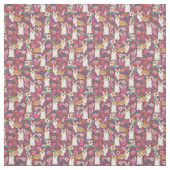 Corgiblumengewebe - lila stoff (Muster)