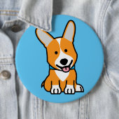 CorgiCorgis verfolgen Welpenhündchen glücklichen Button (Beispiel)