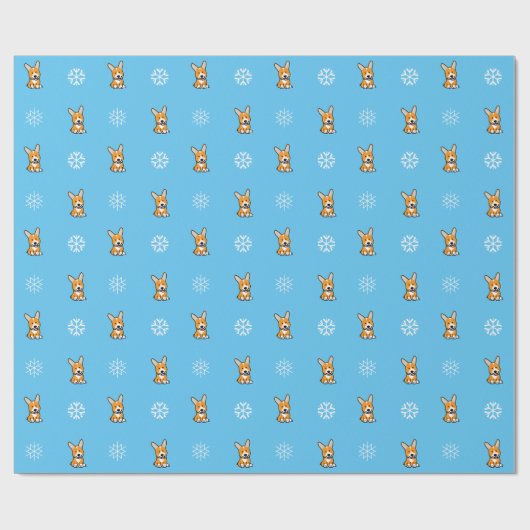 CorgiCorgis verfolgen Welpenhündchen glücklichen Geschenkpapier (Flach)