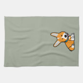 CorgiCorgis verfolgen Welpenhündchen glücklichen Geschirrtuch (Horizontal)