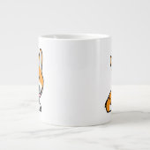 CorgiCorgis verfolgen Welpenhündchen glücklichen Jumbo-Tasse (Vorderseite)