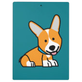 CorgiCorgis verfolgen Welpenhündchen glücklichen Klemmbrett (Rückseite)