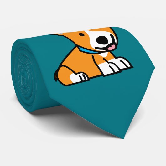 CorgiCorgis verfolgen Welpenhündchen glücklichen Krawatte (Gerollt)