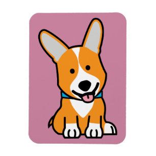 CorgiCorgis verfolgen Welpenhündchen glücklichen Magnet