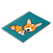 CorgiCorgis verfolgen Welpenhündchen glücklichen Notizblock (Linke Seite)