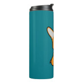 CorgiCorgis verfolgen Welpenhündchen glücklichen Thermosbecher (Nach links gedreht)