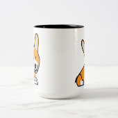 CorgiCorgis verfolgen Welpenhündchen glücklichen Zweifarbige Tasse (Mittel)