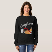 Corgicorn Corgi Unicorn Sweatshirt (Vorne ganz)