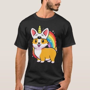 Corgicorn Einhorn Corgi für Kinder Regenbogen Corg T-Shirt