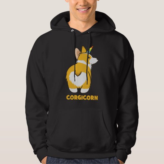 Corgicorn Essential Hoodie (Vorderseite)