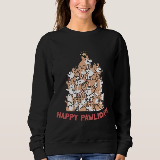 Corgies Christmas Sweatshirt (Vorderseite)