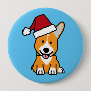 Corgihundewelpe Button