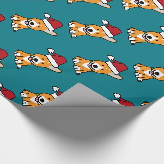 Corgihundewelpe Geschenkpapier (Ecke)