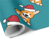 Corgihundewelpe Geschenkpapier (Rolleneckpunkt)