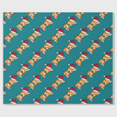 Corgihundewelpe Geschenkpapier (Flach)