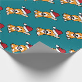 Corgihundewelpe Geschenkpapier (Ecke)