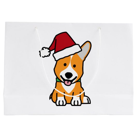Corgihundewelpe Große Geschenktüte (Rückseite)
