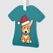 Corgihundewelpe Ornament (Vorderseite)
