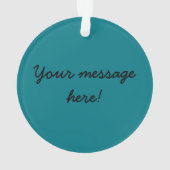 Corgihundewelpe Ornament (Rückseite)