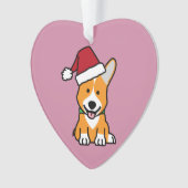 Corgihundewelpe Ornament (Vorderseite)