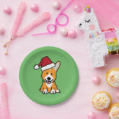 Corgihundewelpe Pappteller (Party)