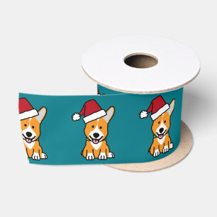 Corgihundewelpe Satinband