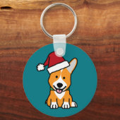 Corgihundewelpe Schlüsselanhänger (Vorderseite)