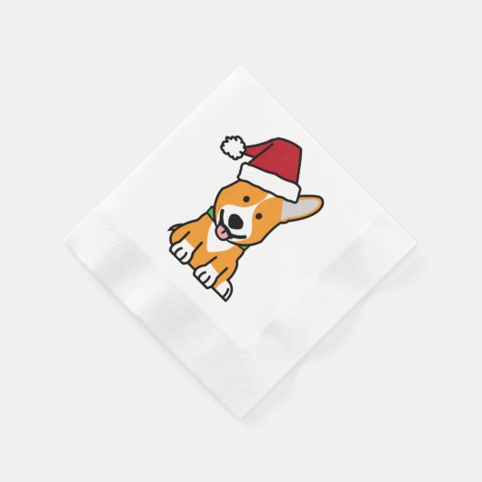 Corgihundewelpe Serviette (Ecke)